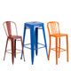 Metal Colorful Restaurant Barstools