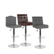 Leather Adjustable Height Barstools