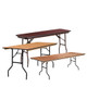 Rectangular Wood Folding Tables