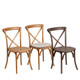 Wood Cross Back Chairs