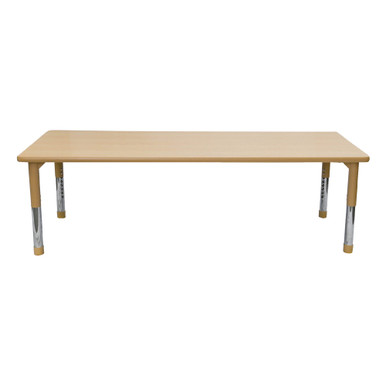 As We Grow Maple Tan Rectangular Adjustable Table | Furniture Tycoon
