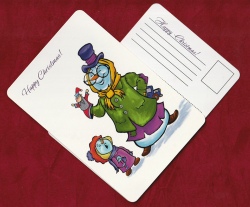Veralis Funny Collectable Greeting Post Card Happy Christmas "Santa"