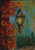 Original Hand Paint Oil Painting on the Canvas Panel "Street Lamp in the Park" 5x7"