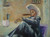 Original Hand Paint Oil Painting on Canvas "Relaxed Gentlman" 12x16"