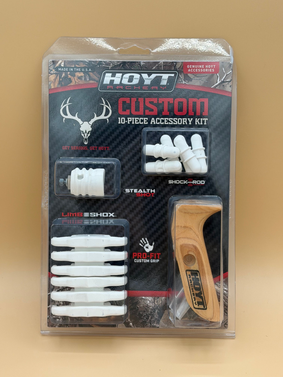 Hoyt LimbShox 10pc Kit RH White - Bass and Bucks