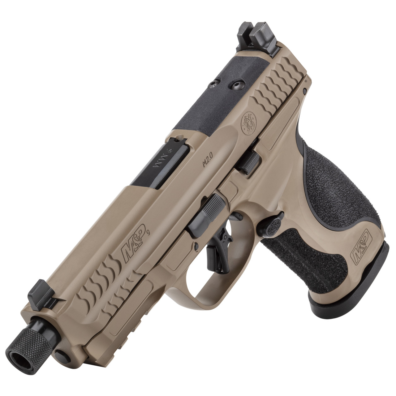 SMITH & WESSON M&P9 2.0 9MM FDE NTS 17RD 14163 - Bass and Bucks