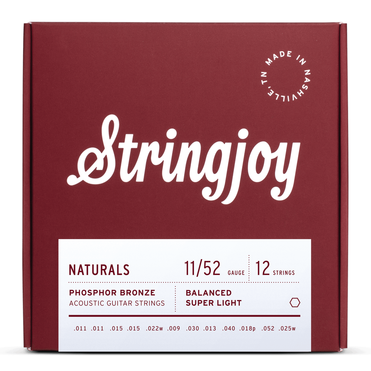 Stringjoy Naturals 12-String Acoustic Guitar Strings If you want your ...