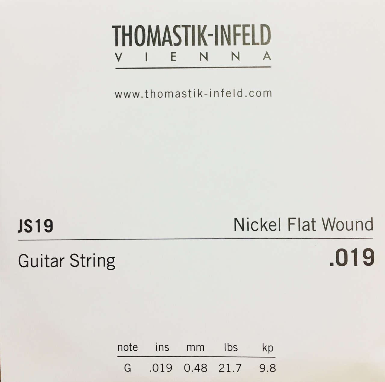 Corde De Guitare électrique Thomastik Jazz Swing .050 Flatwound - Nickel, Pour Jeu JS112 - 5