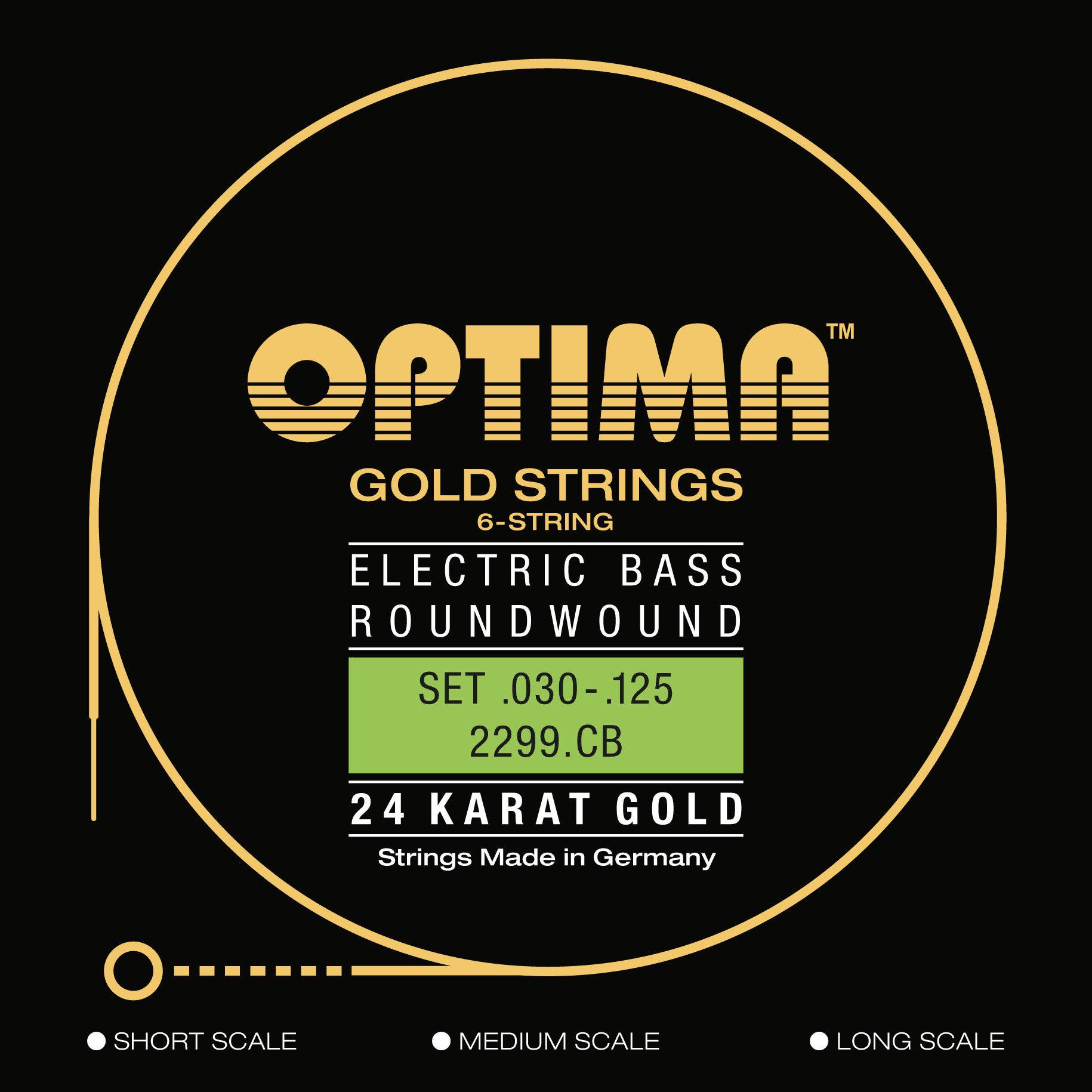 Optima 24K Gold Bass Strings | GimmeSomeStrings