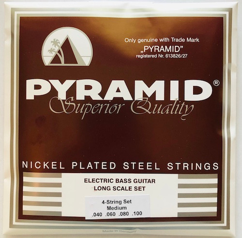 Pyramid Nickel Plated Steel Bass Guitar Strings 40-100