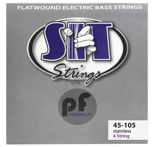 S.I.T Power Flat Flatwound Bass Guitar Strings 45-105