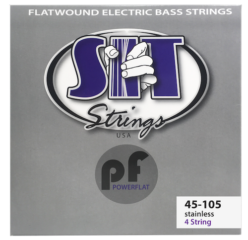 S.I.T Power Flat Flatwound Bass Guitar Strings 45-105