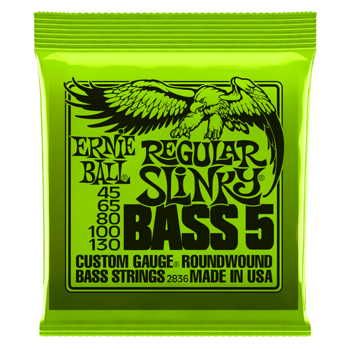 Ernie Ball Slinky Nickel Wound Bass Guitar Strings; 45-130