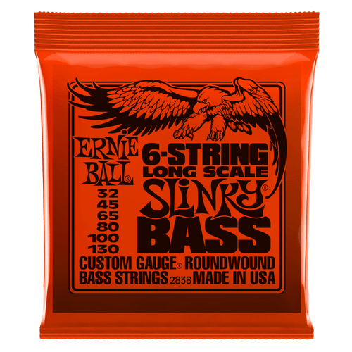 Ernie Ball Slinky Nickel Wound Bass Guitar Strings; 32-130