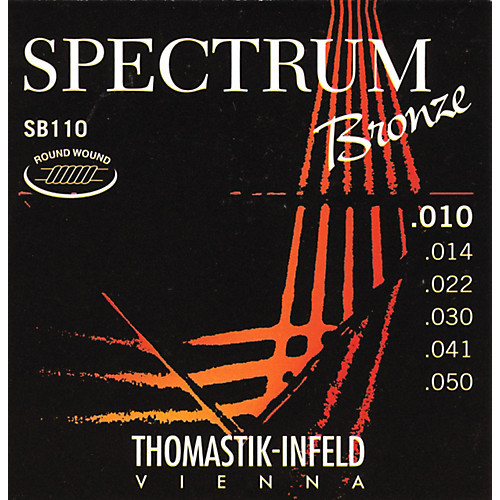 Thomastik-Infeld Spectrum Bronze Acoustic Guitar Strings; 10-50