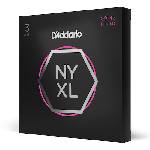 D'Addario NYXL Electric Guitar Strings 9-42; 3-PACK