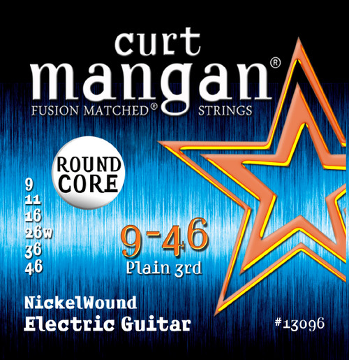 Curt Mangan Round Core Nickel Wound Electric Guitar Strings 9-46