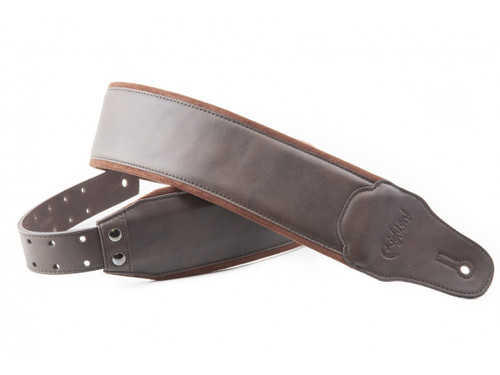 RightOn! Go Bassman Smooth Brown Guitar Strap