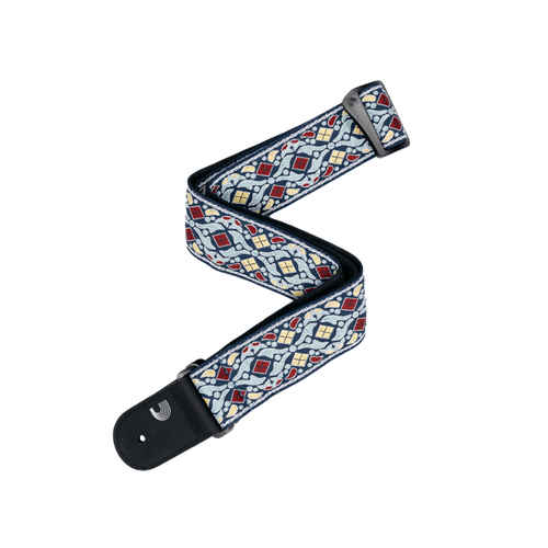 D'Addario Eco-Comfort Jacquard Woven Guitar Strap, Navy