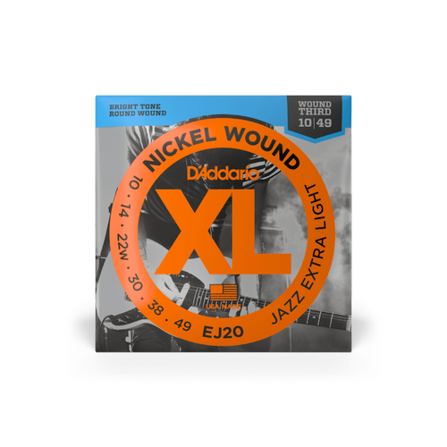 D'Addario XL Nickel Wound Electric Guitar Strings; 10-49