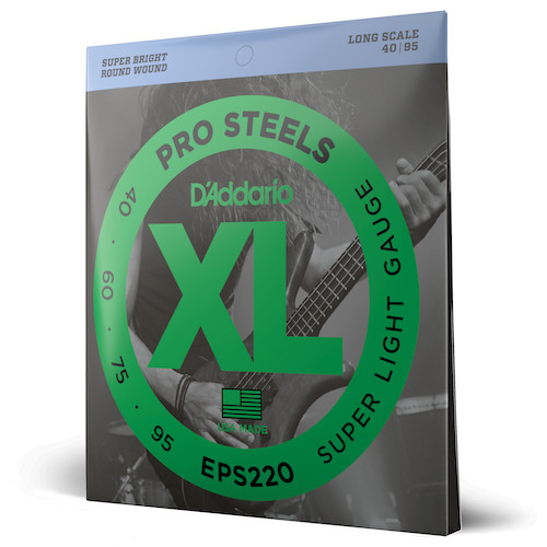D'Addario Pro Steels Bass Guitar Strings; 40-95