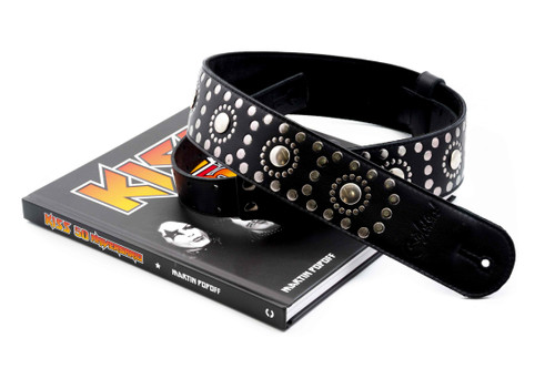 RightOn! Legend Thunderstruck Guitar Strap; black