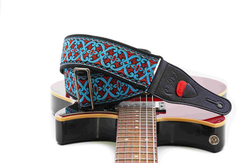 RightOn! Fillmore Blue Guitar Strap