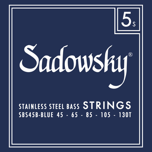 Sadowsky Blue Label Stainless Steel Taperwound Bass Strings; 45-130T
