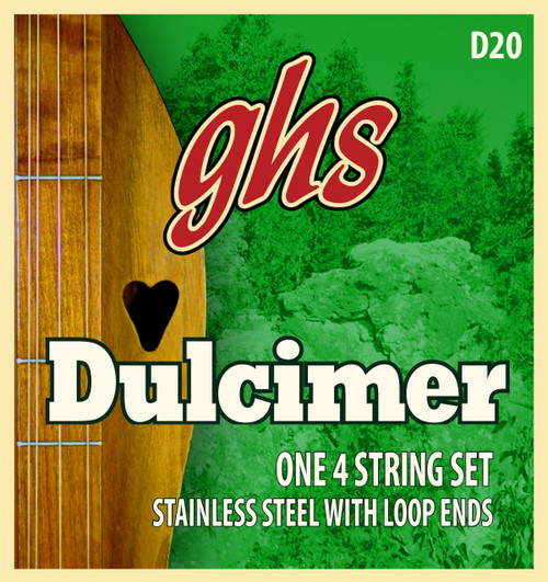 GHS Stainless Steel Loop End Dulcimer Strings; C Ionian Tuning