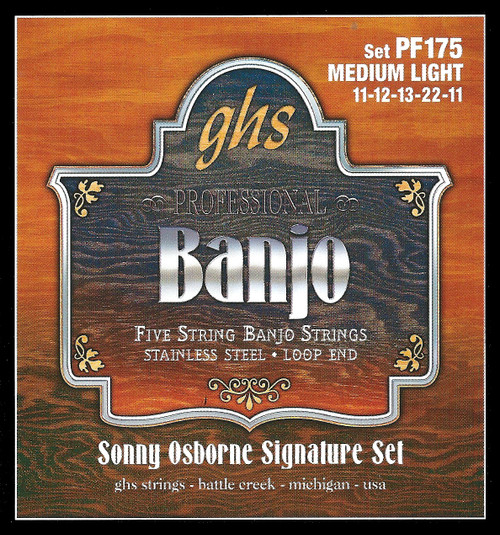 GHS Stainless Steel Banjo Strings; Sonny Osbourne signature set