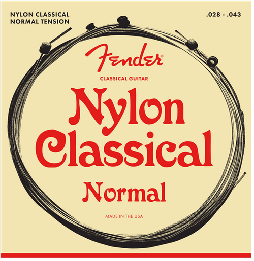 Fender 130 Clear Nylon Ball End Folk/Classical Guitar Strings