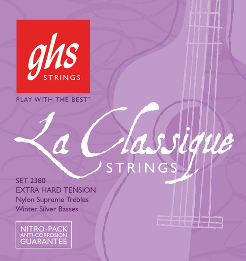 GHS La Classique™ Classical Guitar Strings; Extra hard tension