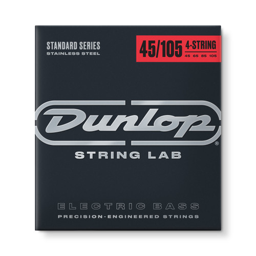 Dunlop Standard Series Stainless Steel Bass Strings; 45-105