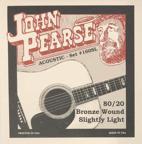 John Pearse 80/20 Bronze Acoustic Guitar Strings; gauges 11-50