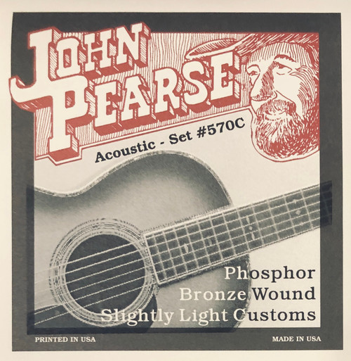 John Pearse Phosphor Bronze Acoustic Guitar Strings; gauges 11-52