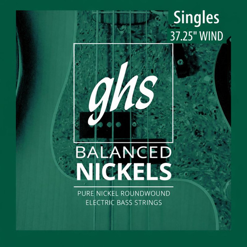 GHS Balanced Nickel Bass Strings - Singles (37.25" Wind)