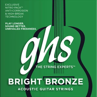 GHS Bright Bronze Acoustic Guitar Strings - Singles