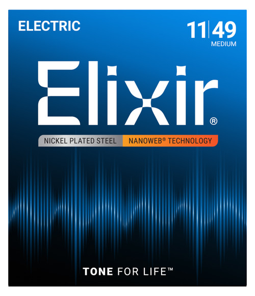 Elixir Nanoweb Coated Electric Guitar Strings
