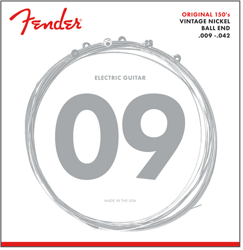 Fender Pure Nickel Electric Guitar Strings (ball end)