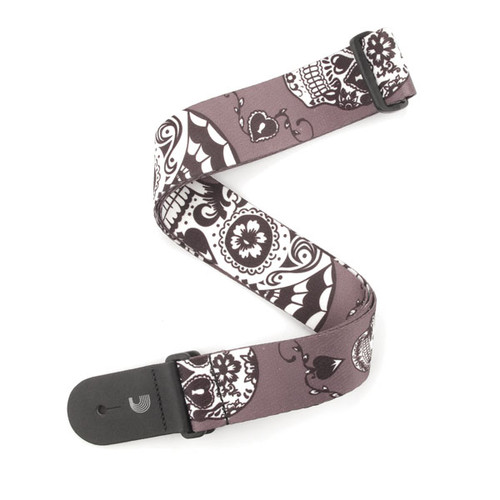 D'Addario Sugar Skulls Guitar Strap