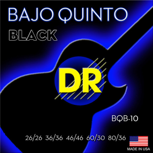 DR Black Baja Quinto Mariachi Strings