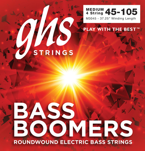 GHS Boomers Bass Guitar Strings; 45-105