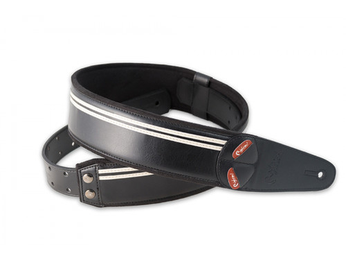 RightOn! Mojo Race Black Guitar Strap