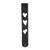 D'Addario Deluxe Leather Guitar Strap, Heart Icon Patches