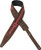 Levy's 2.5" Suede Leather w/ Suede Inlay Guitar Strap; Slate