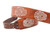 RightOn! Leathercraft Sugar Skulls Guitar Strap; woody