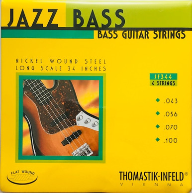 Thomastik Infeld Flatwound Nickel Jazz Bass Strings Long Scale 43-100  (JF344)