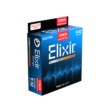Elixir Electric Guitar Strings 3-pack | GimmeSomeStrings