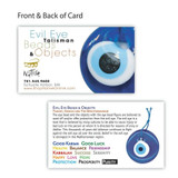 Evil Eye Bead Wrap - Red with Blue Round Beads, from Turkey