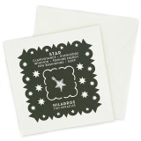 Satuit Trading Company STAR Milagro Notecard - Clairvoyance, Knowledge, Intuition, Feminine Energy, New Beginnings, Sleep 